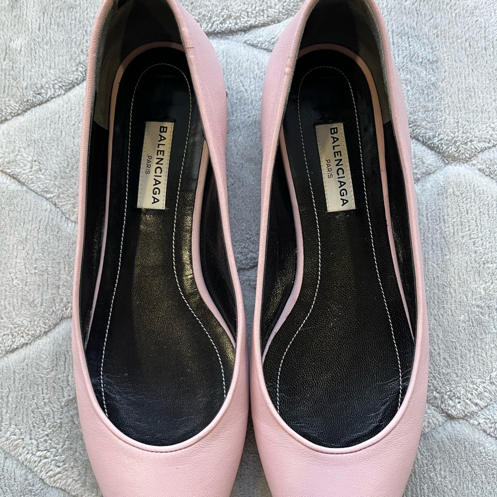 Balenciaga Women's Soft Pink Flats